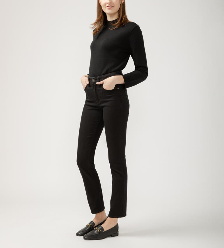 SILVER JEANS AVERY STRAIGHT LEG HIGH RISE JEAN